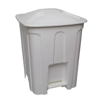 Lixeira com Pedal 15 Litros Branca - 0509