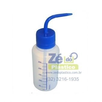 Pisseta Transparente Bico Curvo 250 ML