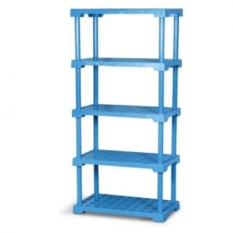 Estante Plástica com 5 Prateleiras - Linha Industrial