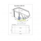 Caixa Bin Nº 5 - Azul