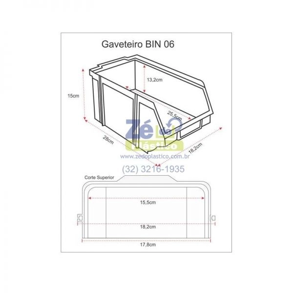 Caixa Bin Nº 6 - Preta