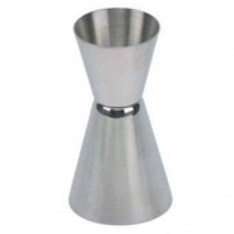 Dosador duplo em inox - 25 / 50 ml