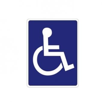 Placa Sinalização - Cadeirantes