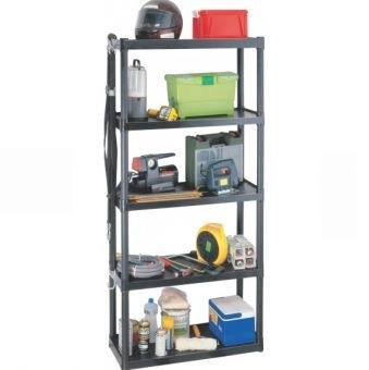 Estante Plástica com 5 Prateleiras - Linha Doméstica