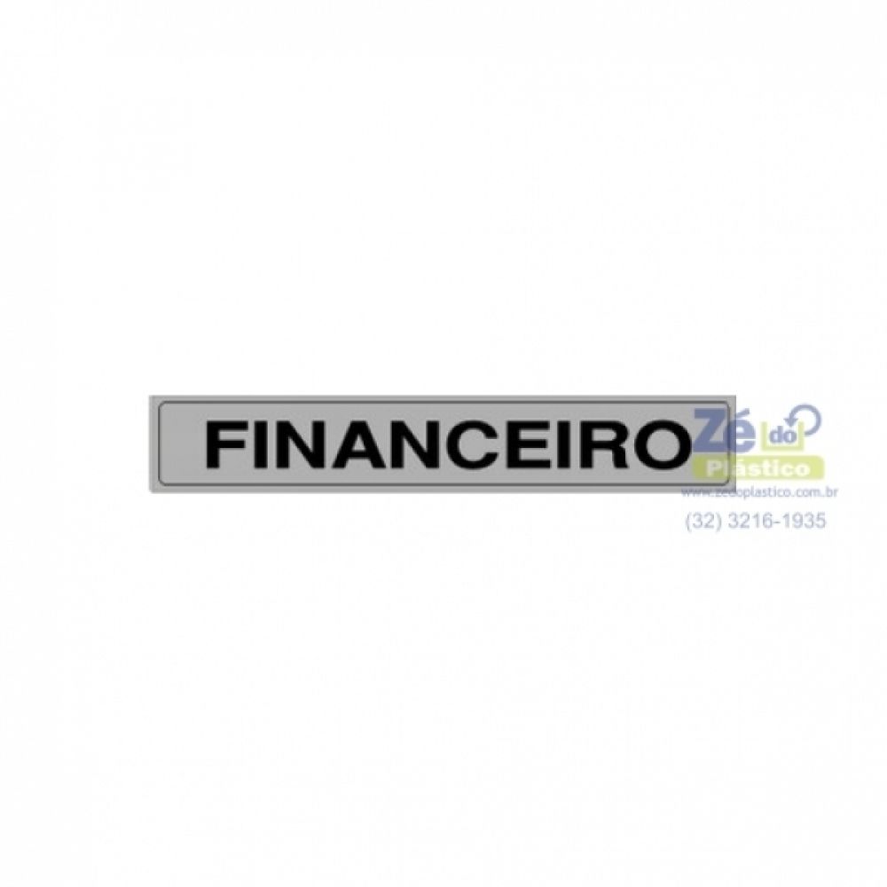 Placa Sinalização - Financeiro