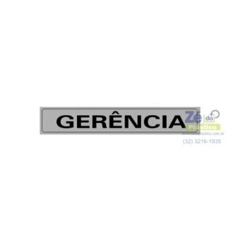 Placa Sinalização - Gerência