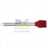 Pincel de Silicone Cabo Inox 12106 - Vinho