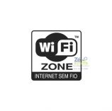 Placa Sinalização - Internet sem Fio