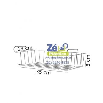 CESTO PRATELEIRA DE ENCAIXAR 37 CM - AR1826