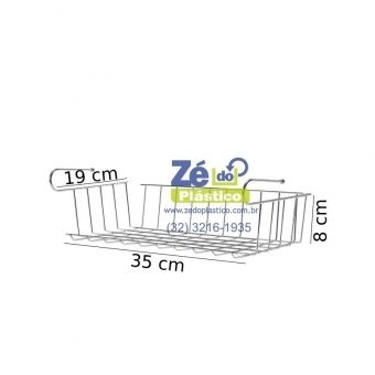 CESTO PRATELEIRA DE ENCAIXAR 37 CM - AR1826