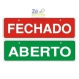 Placa Aberto / Fechado