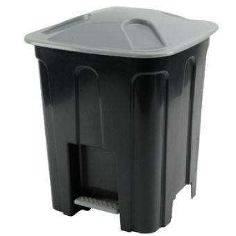 Lixeira com Pedal 15 Litros Preta - 0509
