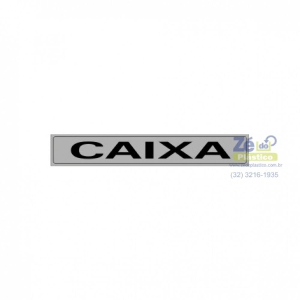 Placa Sinalização - Caixa