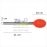 Colher de Silicone Cabo Inox 12067 - Laranja