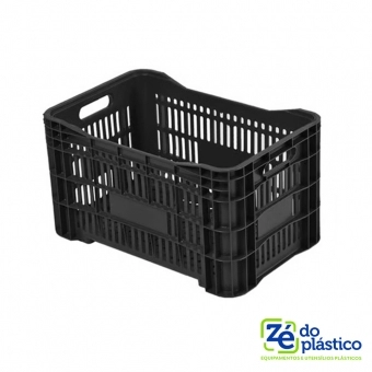 Caixa Mercado Preta - 50 litros