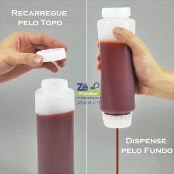 Bisnaga Invertida / FIFO - 480 ml