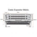 Cesto Expositor Empilhável Médio - Azul