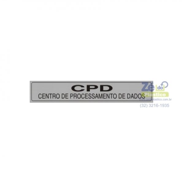 Placa Sinalização - Centro de Processamento de Dados
