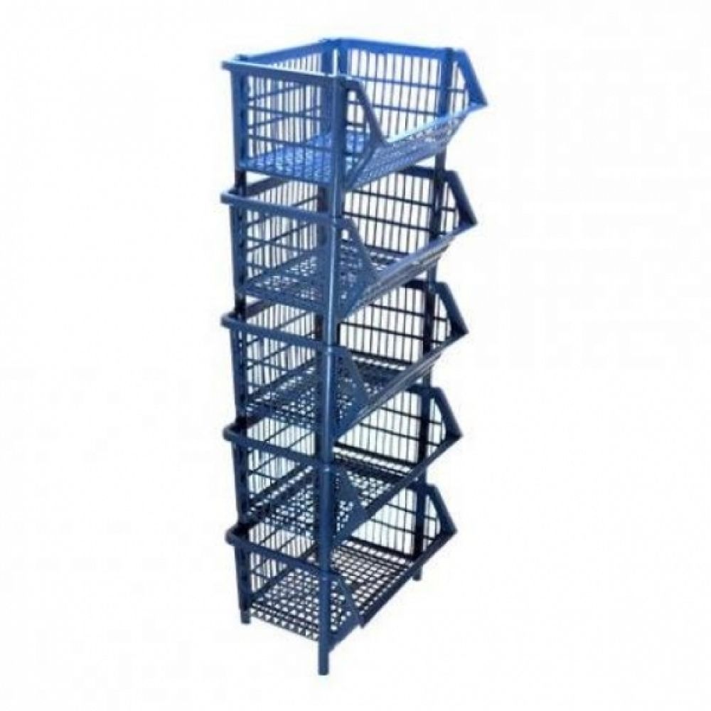 Cesto Expositor Empilhável Pequeno - Azul