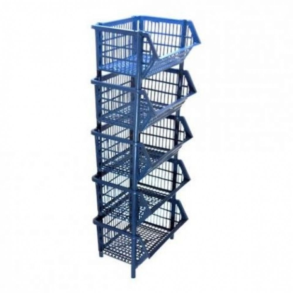 Cesto Expositor Empilhável Pequeno - Azul