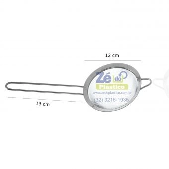 Peneira Inox 12 cm