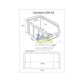 Caixa Bin nº 4 - Azul