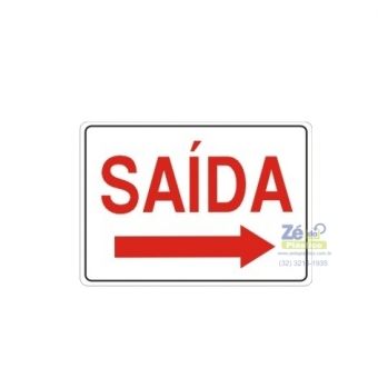 Placa Sinalização - Saída a Direita