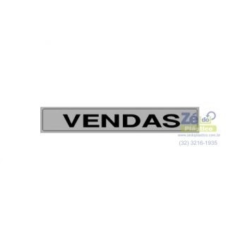 Placa Sinalização - Vendas