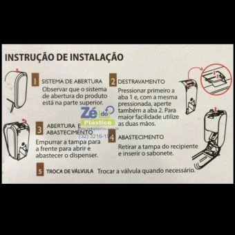 Saboneteira Compacta com Refil  - Azul