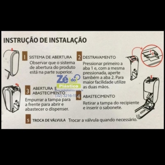 Saboneteira Compacta com Refil  - Branca