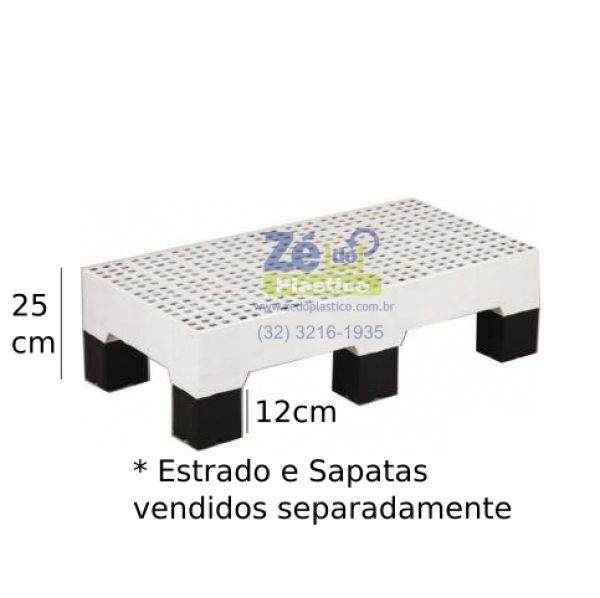 Estrado 41x82x13 Branco