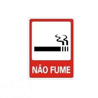 Placa Sinalização - Proibido Fumar