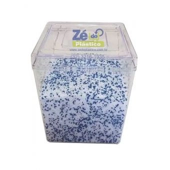 Pote Acrílico Quadrado 5 Lts com Tampa