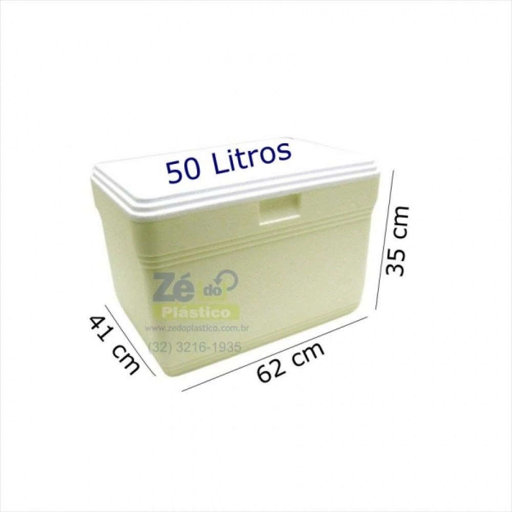 Caixa de Isopor - 50 Litros