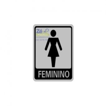 Placa Sinalização - Banheiro Feminino