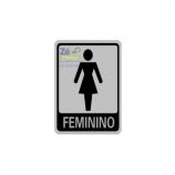 Placa Sinalização - Banheiro Feminino
