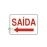 Placa Sinalização - Saída a Esquerda