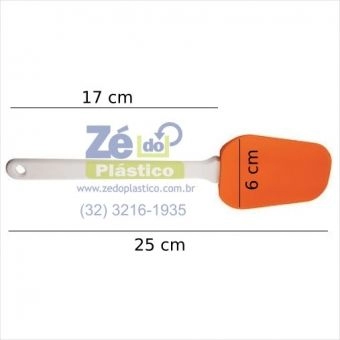 Espatula tipo Pão duro em Silicone 1152 - Laranja