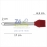 Pincel de Silicone Cabo Inox 12106 - Vinho