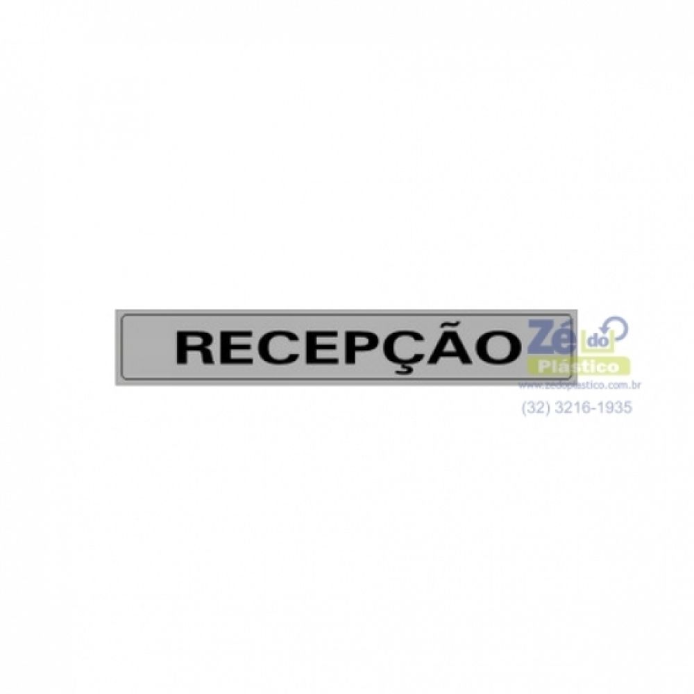 Placa Sinalização - Recepção