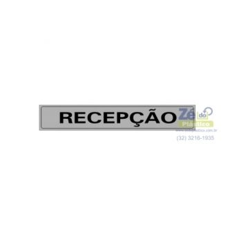 Placa Sinalização - Recepção