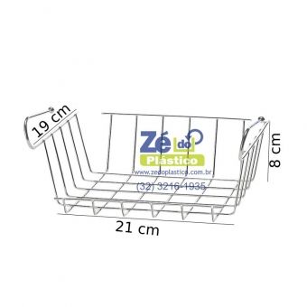 CESTO PRATELEIRA DE ENCAIXAR 24 CM - AR1825