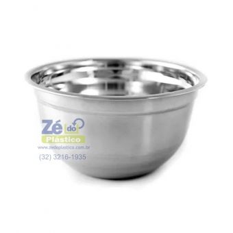 Tigela Funda Inox tipo Bowl 26 cm - X0065