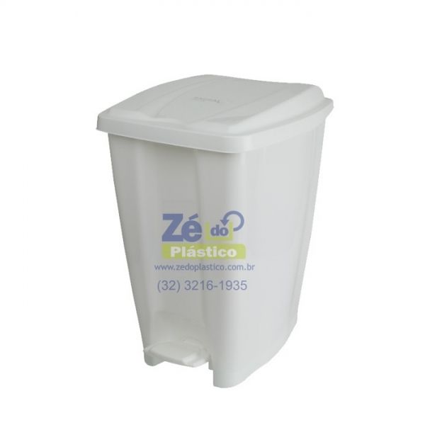 Lixeira com Pedal 7 Litros Branca - J1786