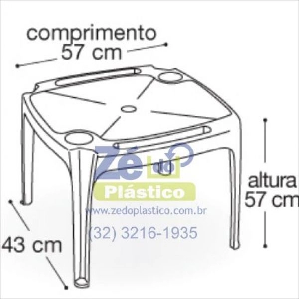 Mesa Infantil Rosa - A213
