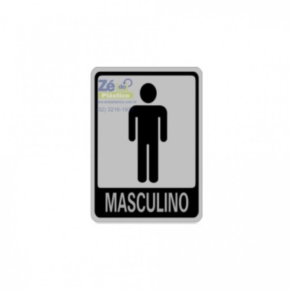 Placa Sinalização - Banheiro Masculino