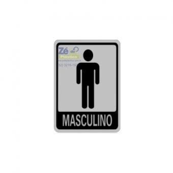 Placa Sinalização - Banheiro Masculino
