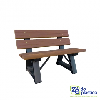 Banco de Jardim Madeira Plástica - 2 Lugares