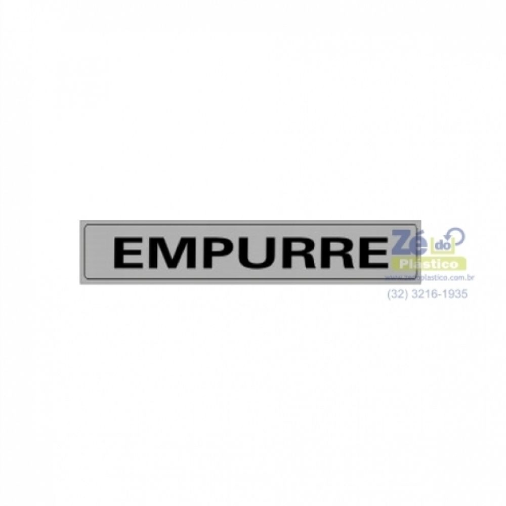 Placa Sinalização - Empurre
