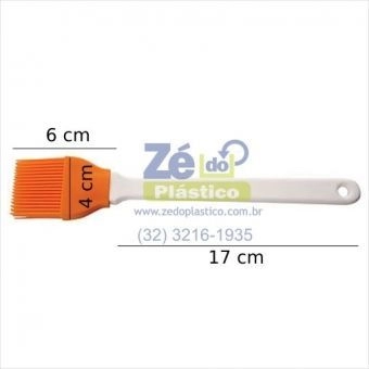 Pincel em Silicone SPIN - Laranja